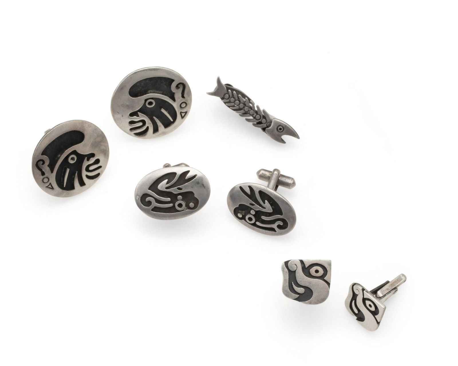 A group of Antonio Pineda silver jewelry (1 of 6)