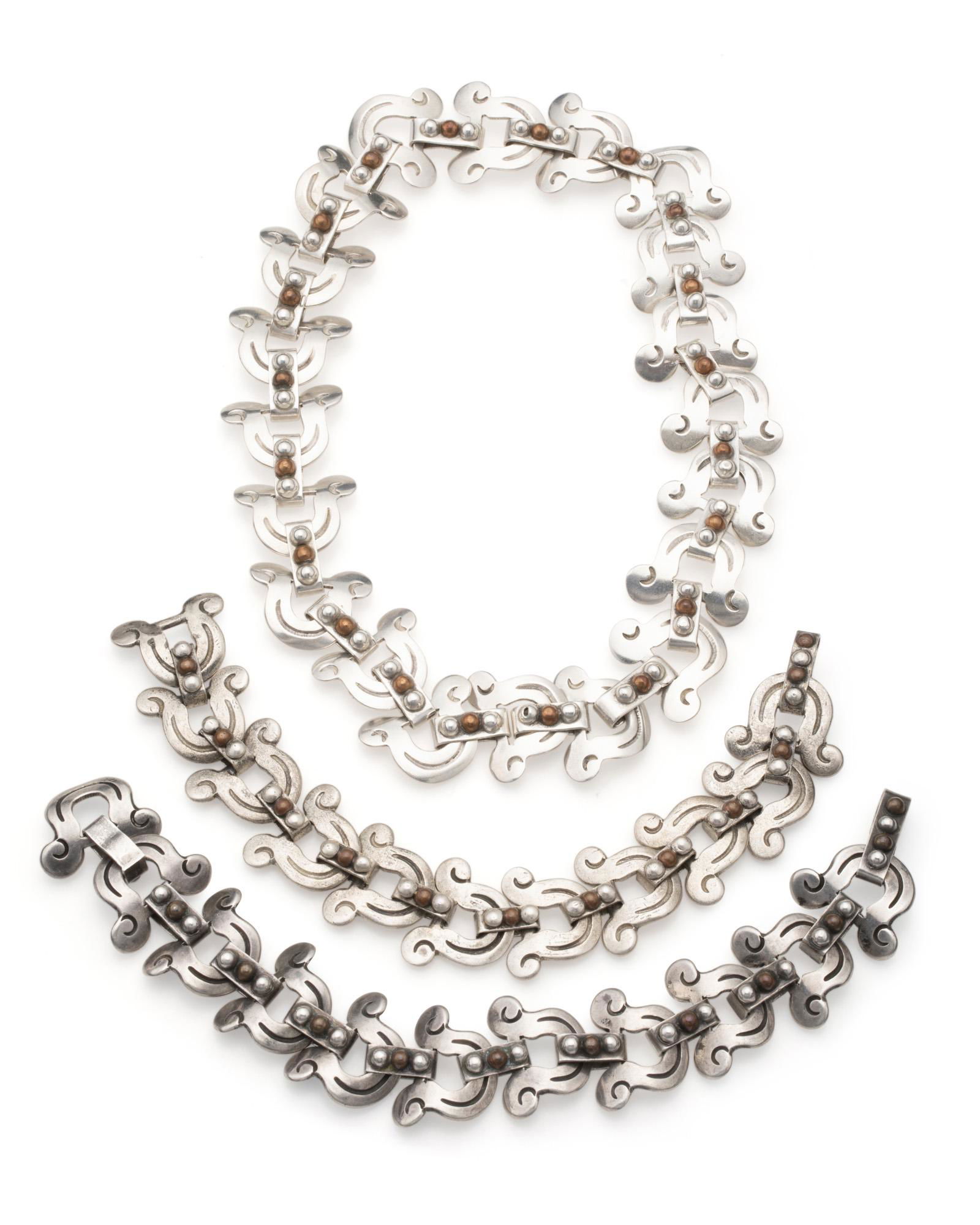 A suite of Antonio Pineda silver and copper jewelry (1 of 4)