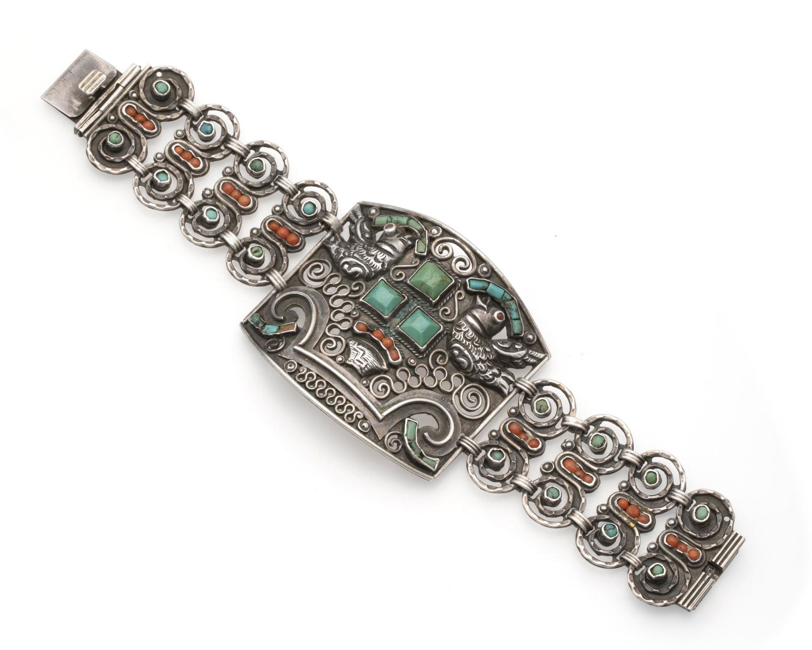 A Matl sterling silver and gem-set bracelet (1 of 2)