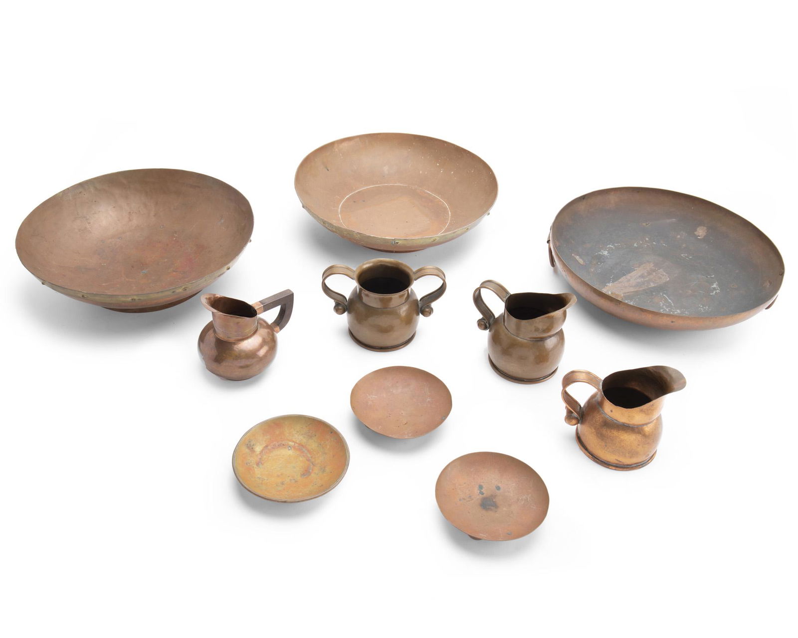A group of Hector Aguilar copper items (1 of 2)
