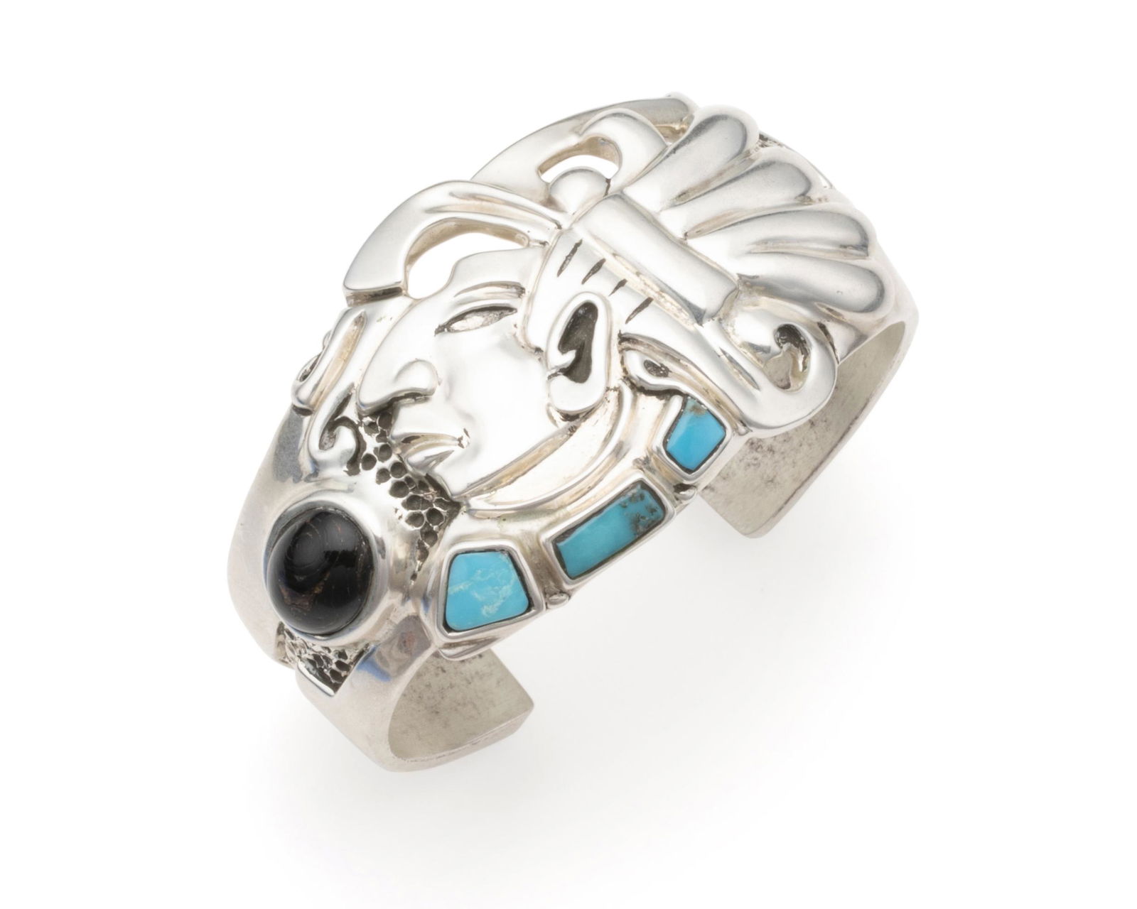 A Sergio Gomez silver cuff bracelet (1 of 3)