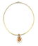 A carved fire opal and diamond pendant - 2