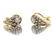 A pair of late Art Deco diamond ear clips