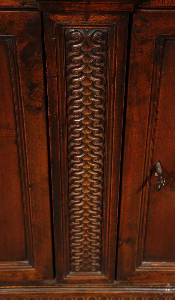 An Italian baroque walnut credenza - 6
