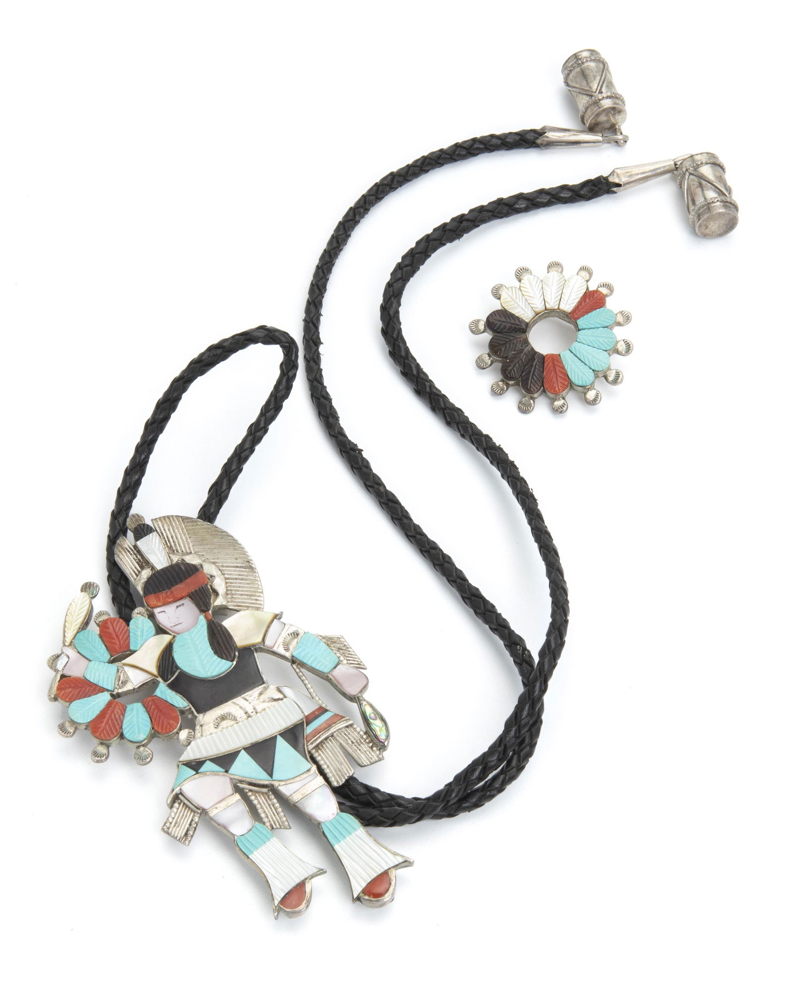A Zuni bolo tie and brooch (1 of 2)