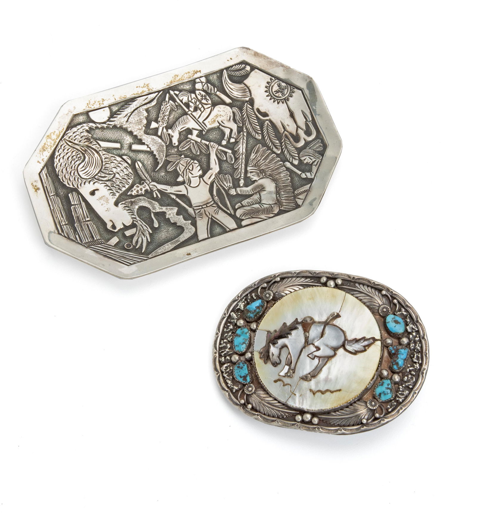 Two American Indian silver items (1 of 3)