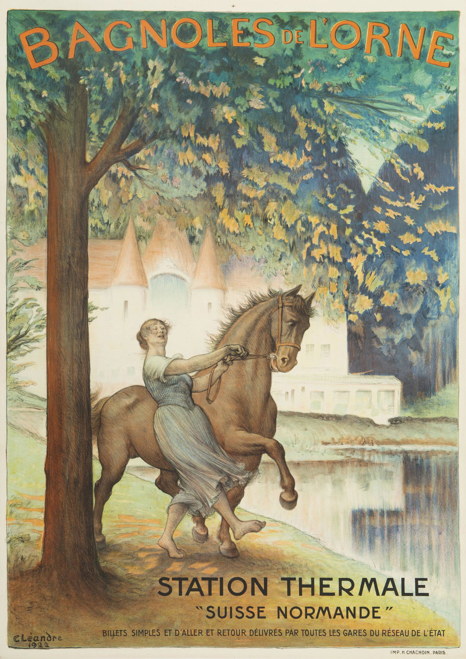 "Charles Lucien Leandre (1864-1934, French) (1 of 4)