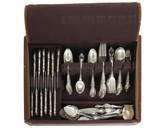 A Gorham "Melrose" sterling silver flatware service