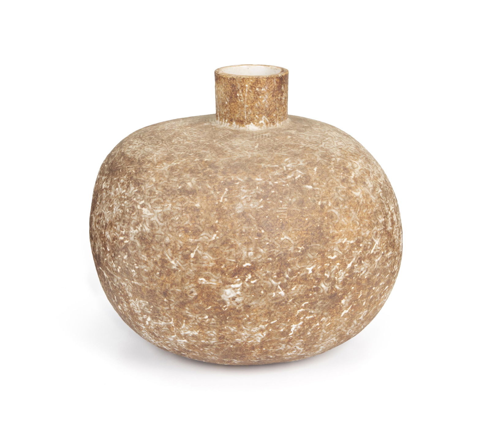 Claude Conover (1907-1994, American): Vase with bulbous base and tall narrow neck Ceramic Signed and titled to base: Claude Conover / "Hootz" 11" H x 11" Dia.