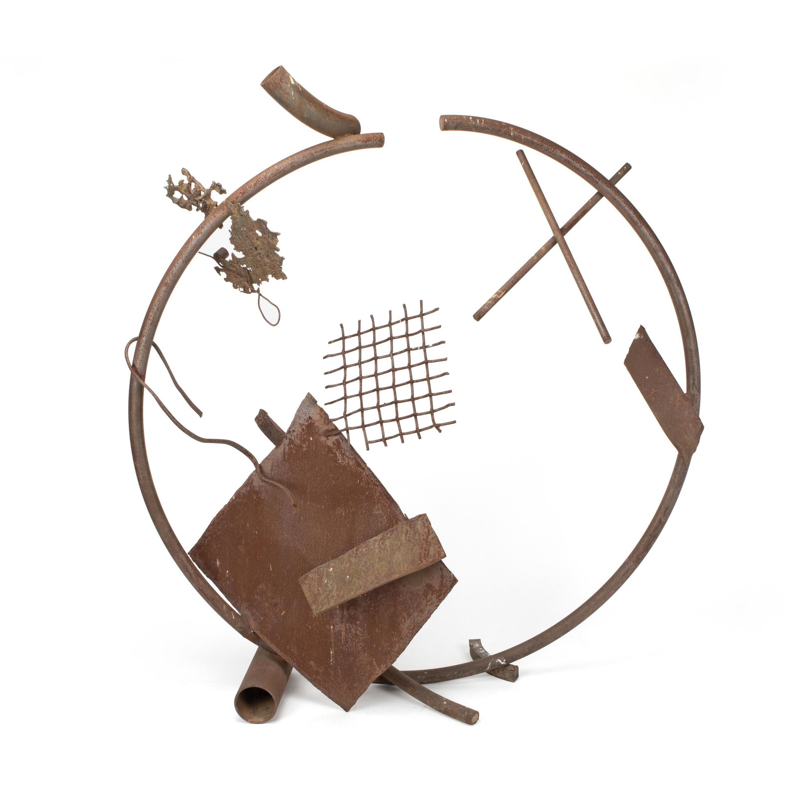 Michael Todd (b. 1935, American): Untitled, abstract Bronze assemblage Apparently unsigned 82" H x 74" W x 29" D