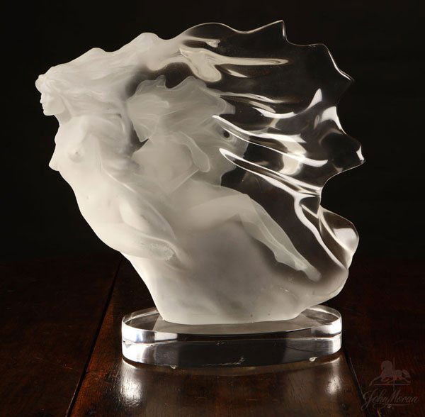 A Frederick Hart acrylic sculpture 'Spirita': Signed ''Hart'' (Frederick Hart, 1943-1999, American), and further incised ''1988 F.H. /SGL'', acrylic sculpture from ''The Age of Light'' series, 14.5'' H x 15'' W x 5.5'' D, est:$4000/6000