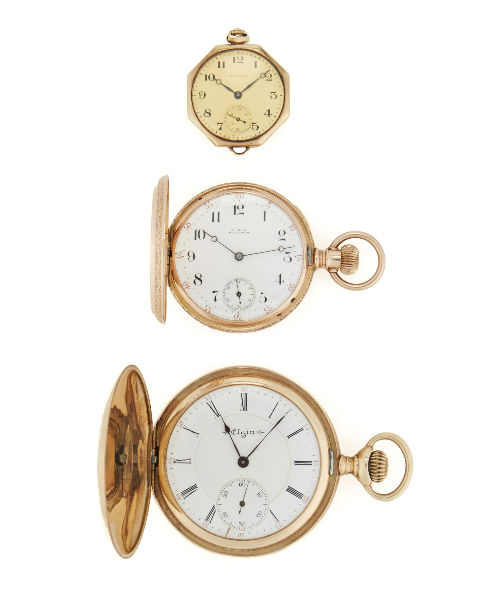 Three gold pocketwatches (1 of 1)