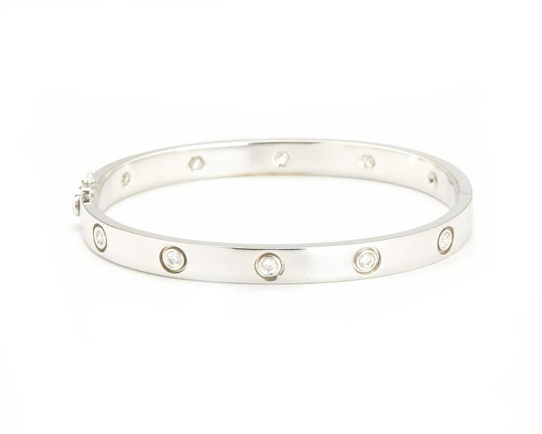 A diamond hinged-bangle bracelet (1 of 1)