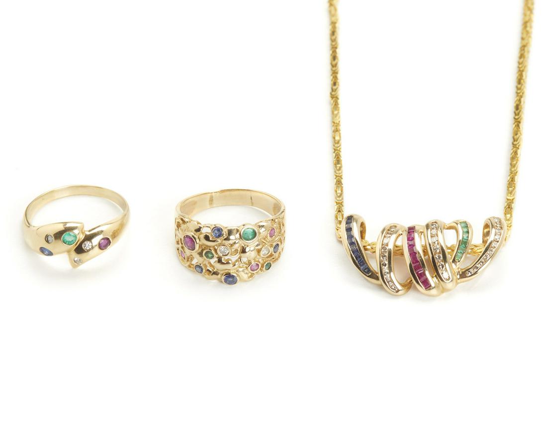 A group of gem-set jewelry (1 of 1)