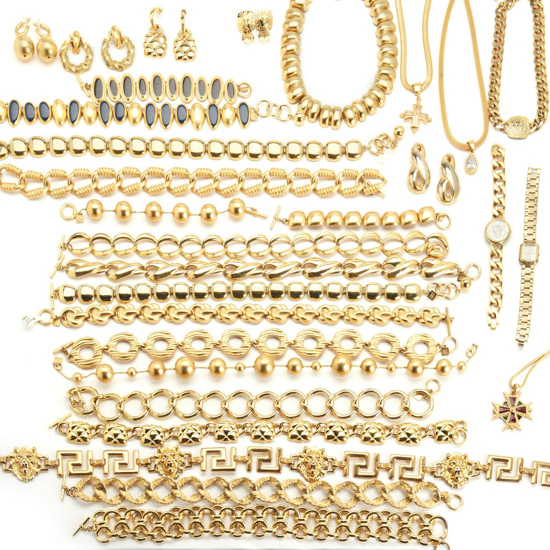 A large group of gold-toned Anne Klein jewelry (1 of 1)