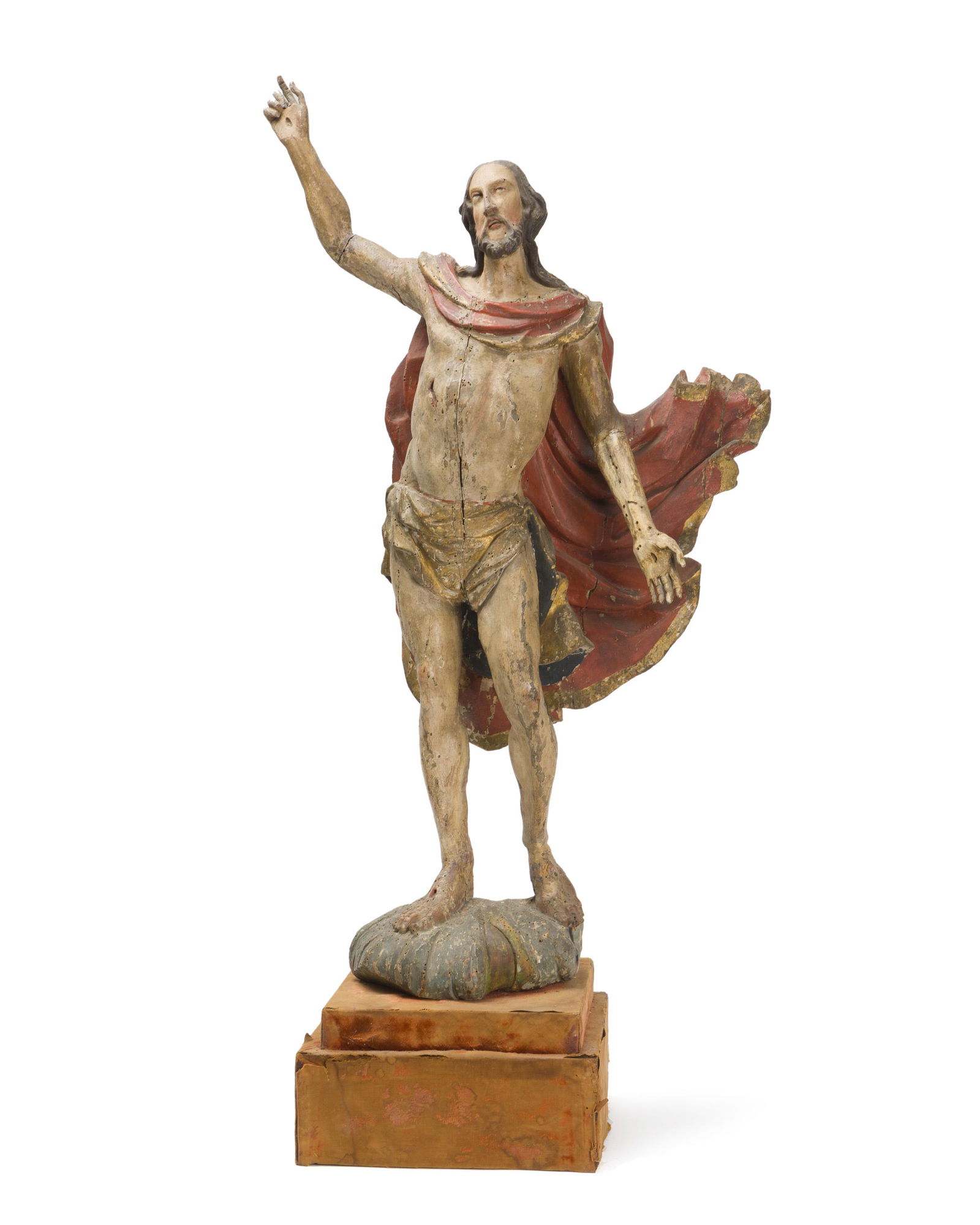 A Continental carved wood figure of Christ as the Man (1 of 8)