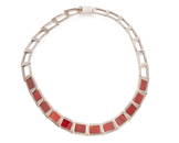 An Antonio Pineda silver and carnelian necklace