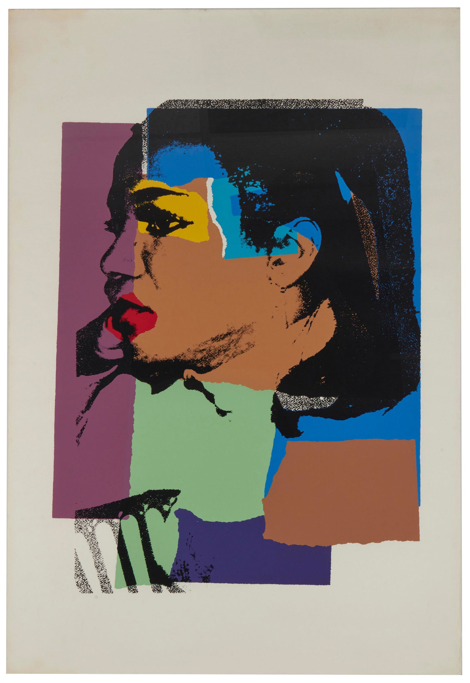 Andy Warhol (1928-1987, American): "Ladies and gentleman" (one print from the set of ten), 1975 Color screenprint on Arches wove paper, Luciano Anselmino, Milan, Italy, pub., Alexander Heinrici, New York, prntr. Edition 50/125 (there