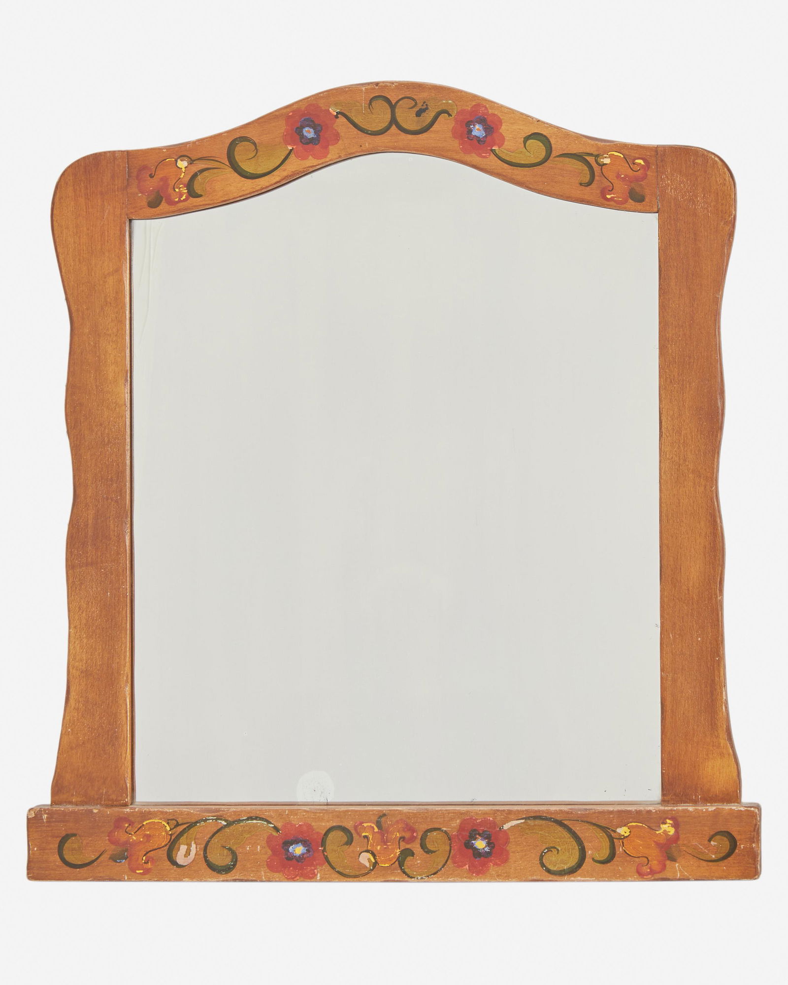 A Monterey-style painted wood wall mirror (1 of 4)