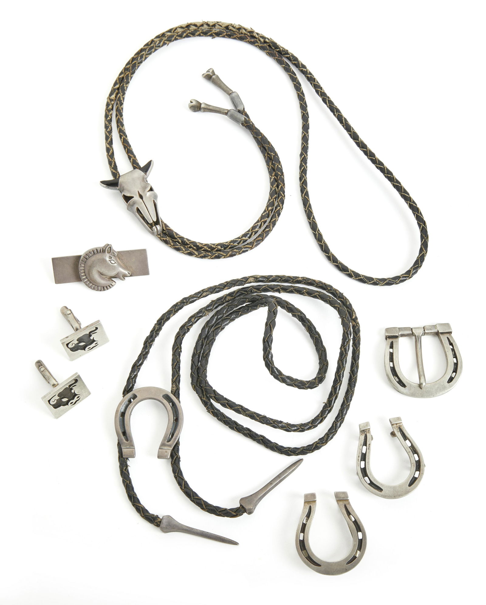 A group of Antonio Pineda silver Western-motif (1 of 5)