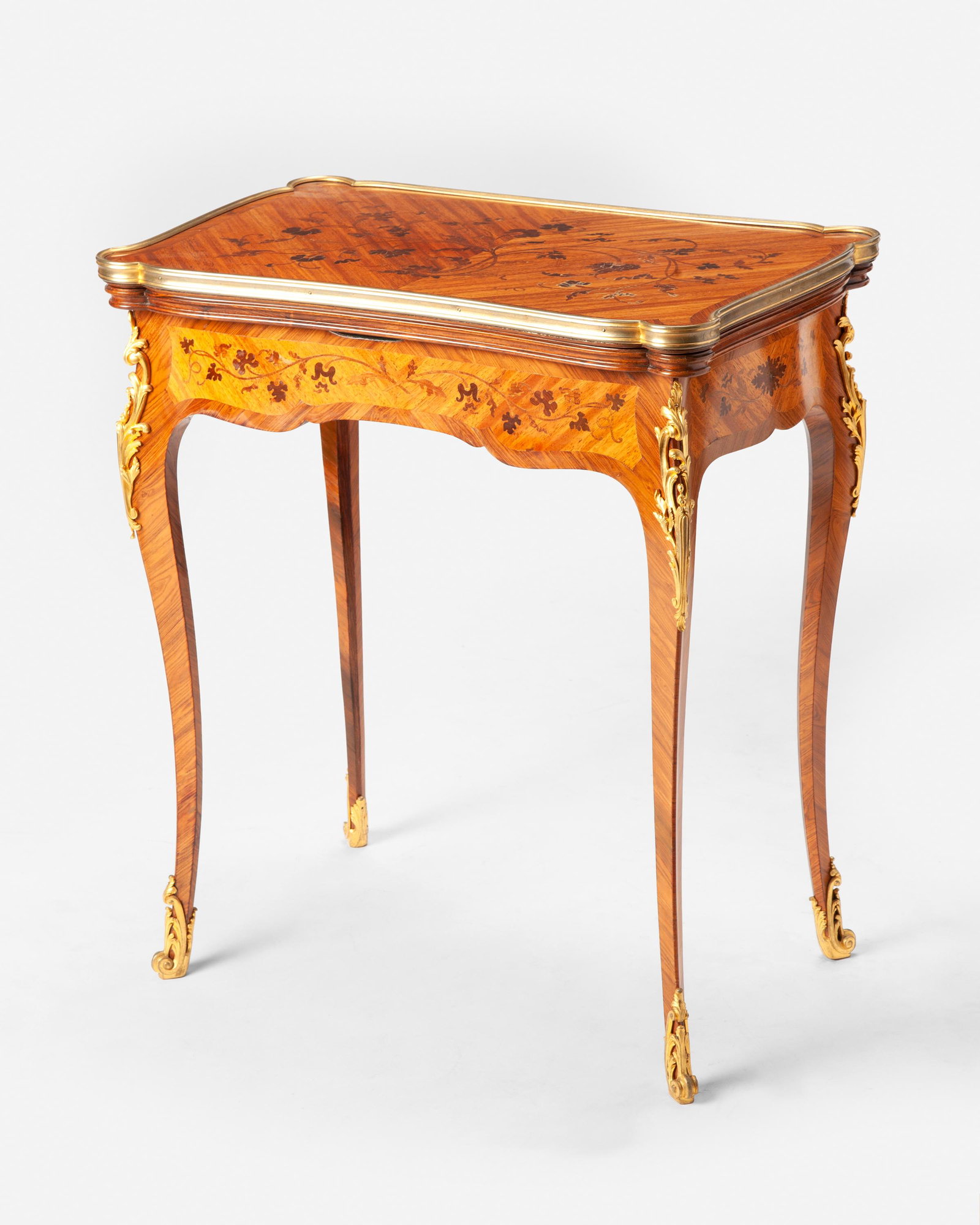 A Francois Linke marquetry flip-top game table (1 of 6)