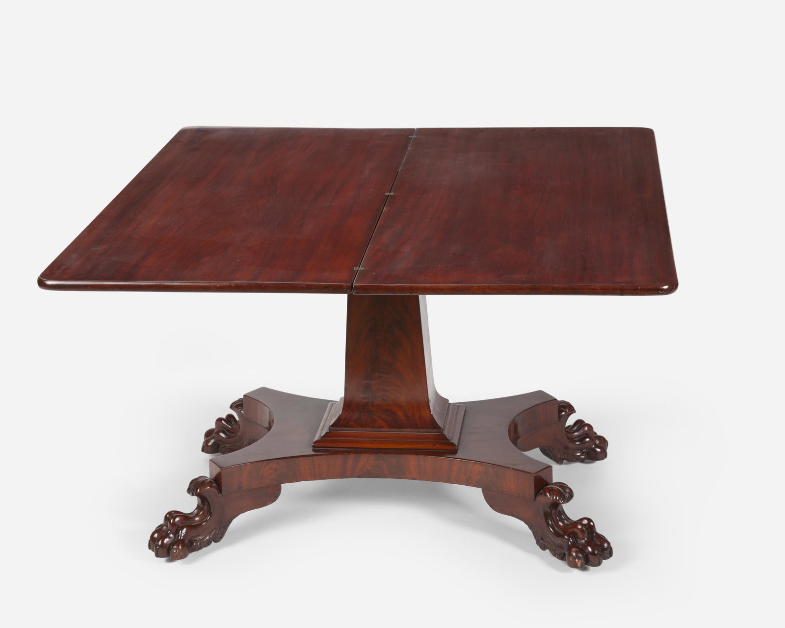 An American Empire mahogany flip-top game table (1 of 4)