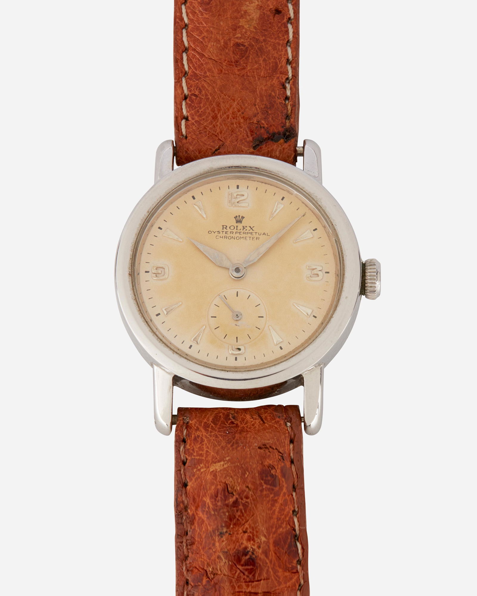 A Rolex bubble-back stainless steel wristwatch (1 of 3)