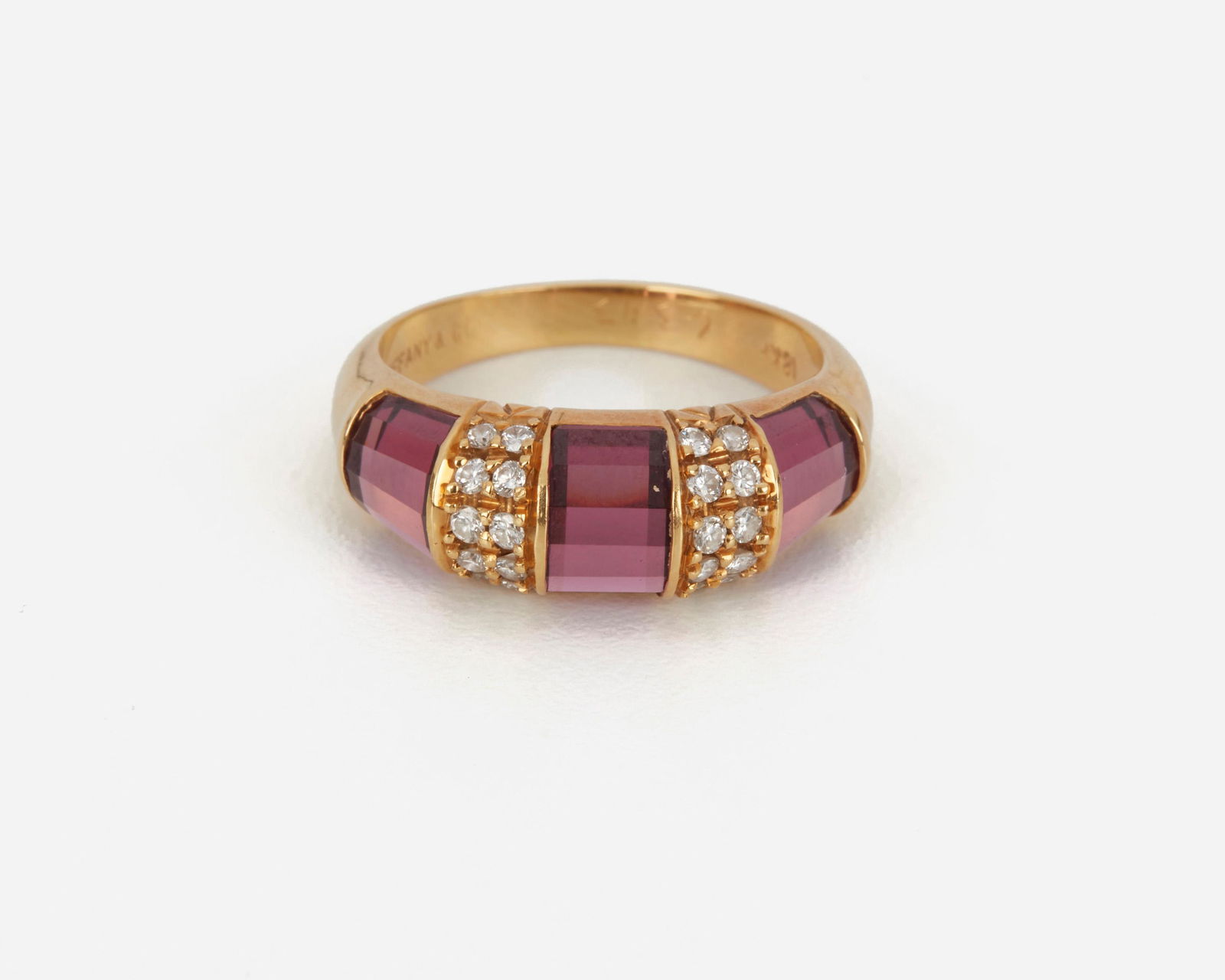 A Tiffany & Co. pink tourmaline and diamond ring (1 of 1)