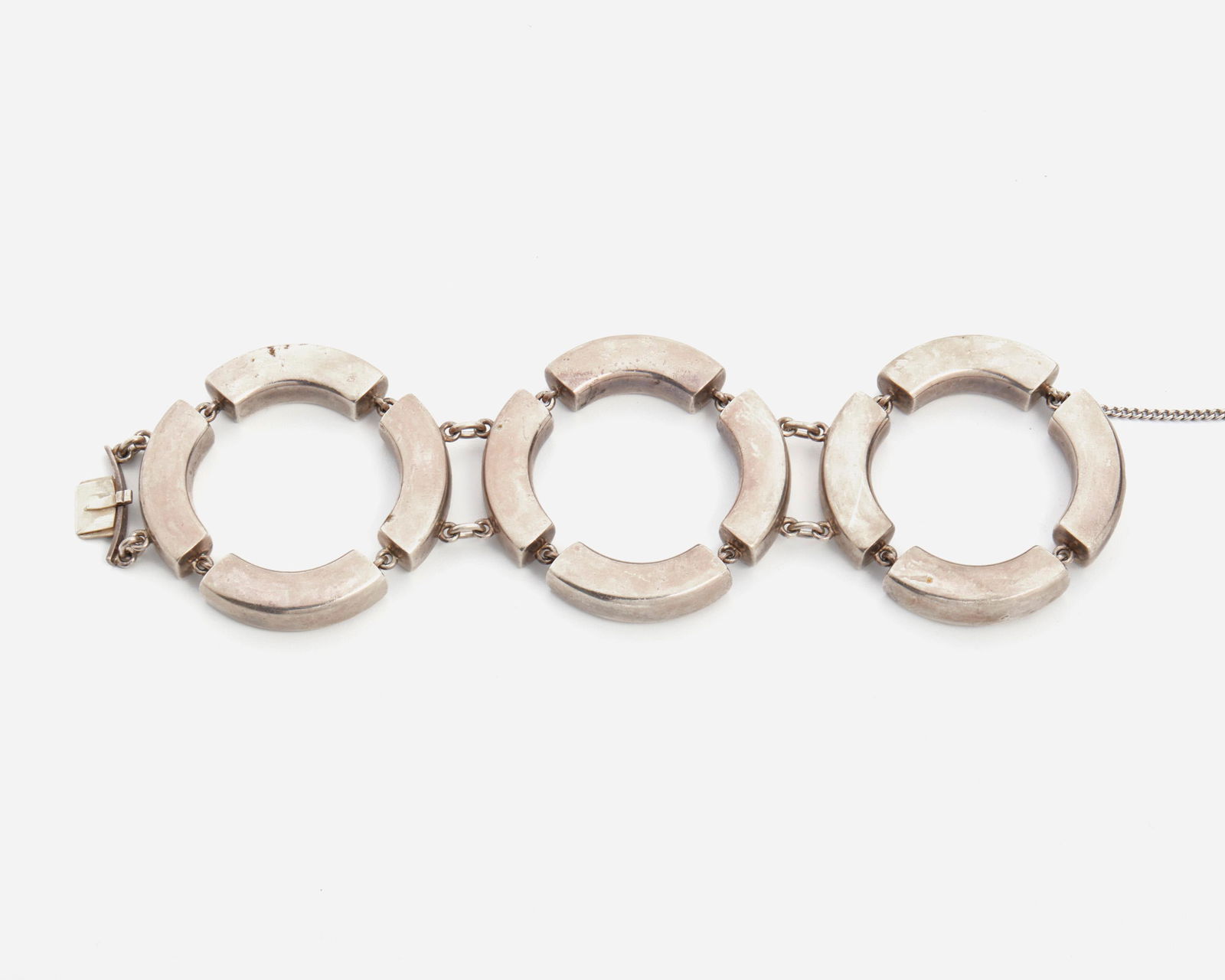An oversized Georg Jensen sterling silver bracelet (1 of 2)