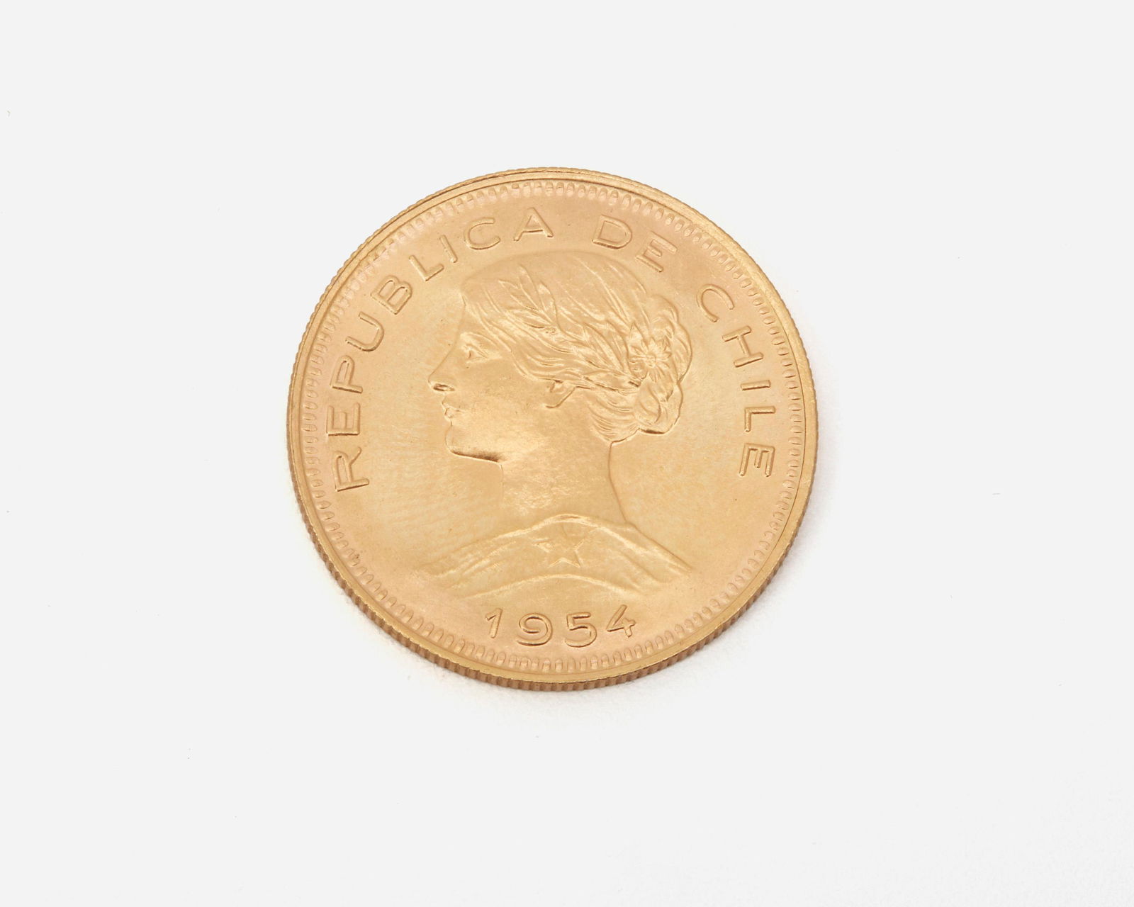 A Gold Coin, Chile 100 Pesos (1 of 2)