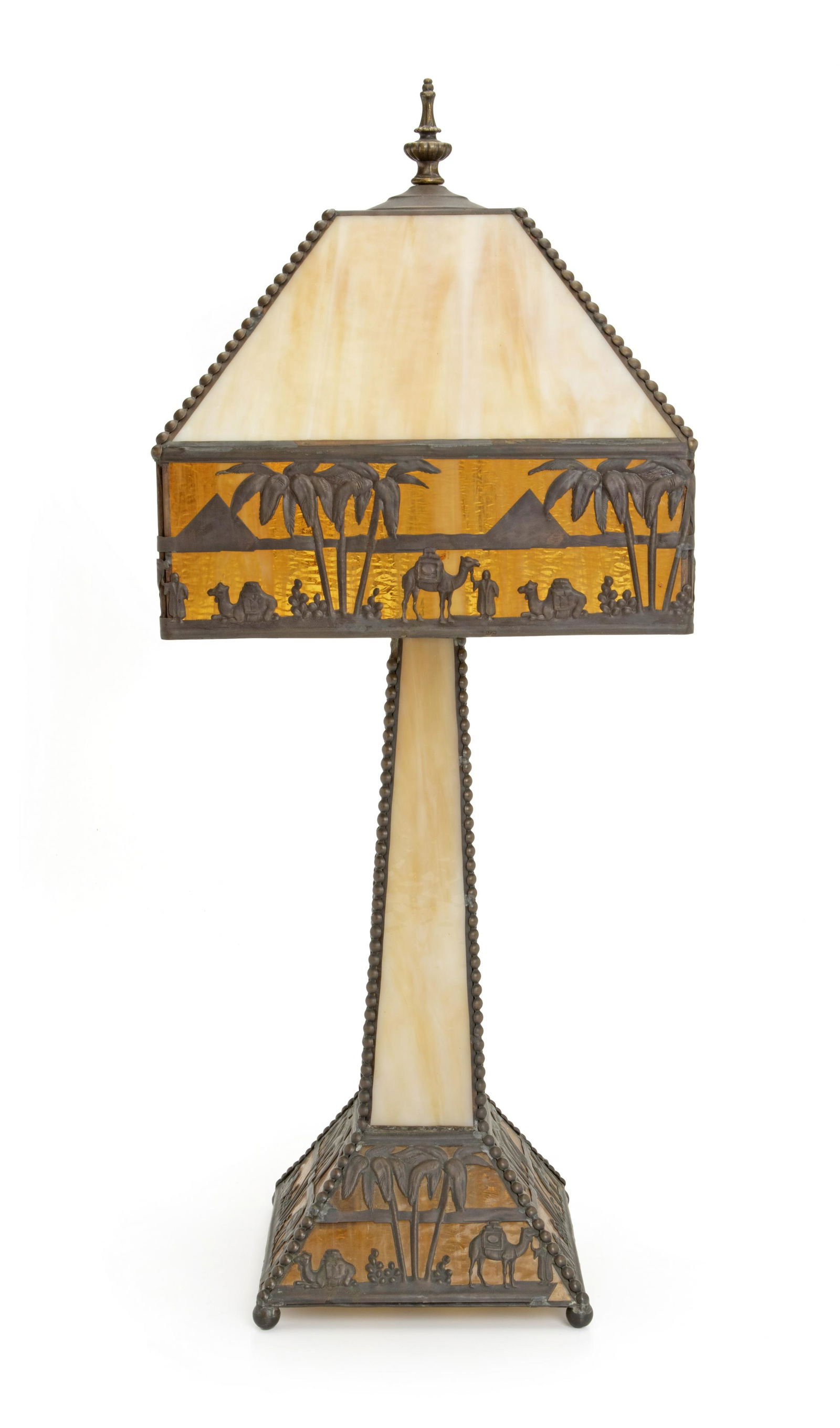 A slag glass table lamp (1 of 2)