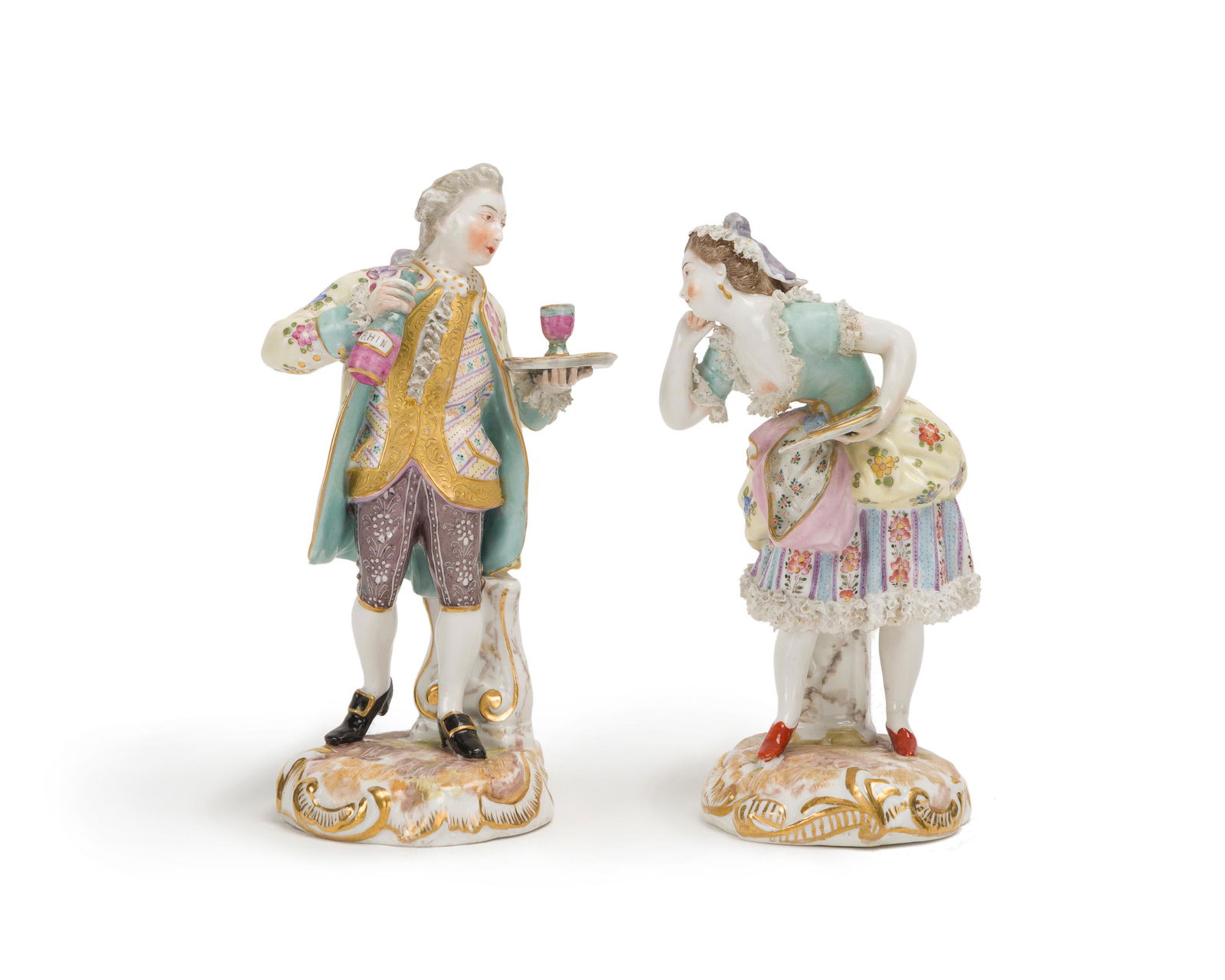 Two Meissen-style standing figures (1 of 4)