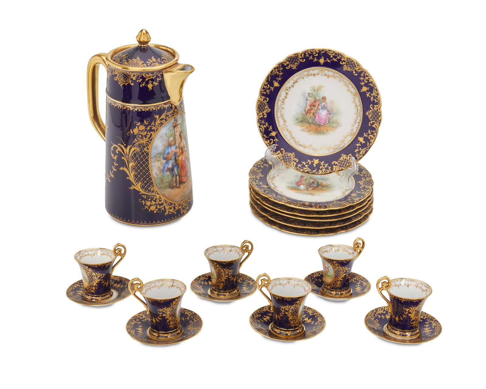 A Dresden porcelain dessert service (1 of 8)