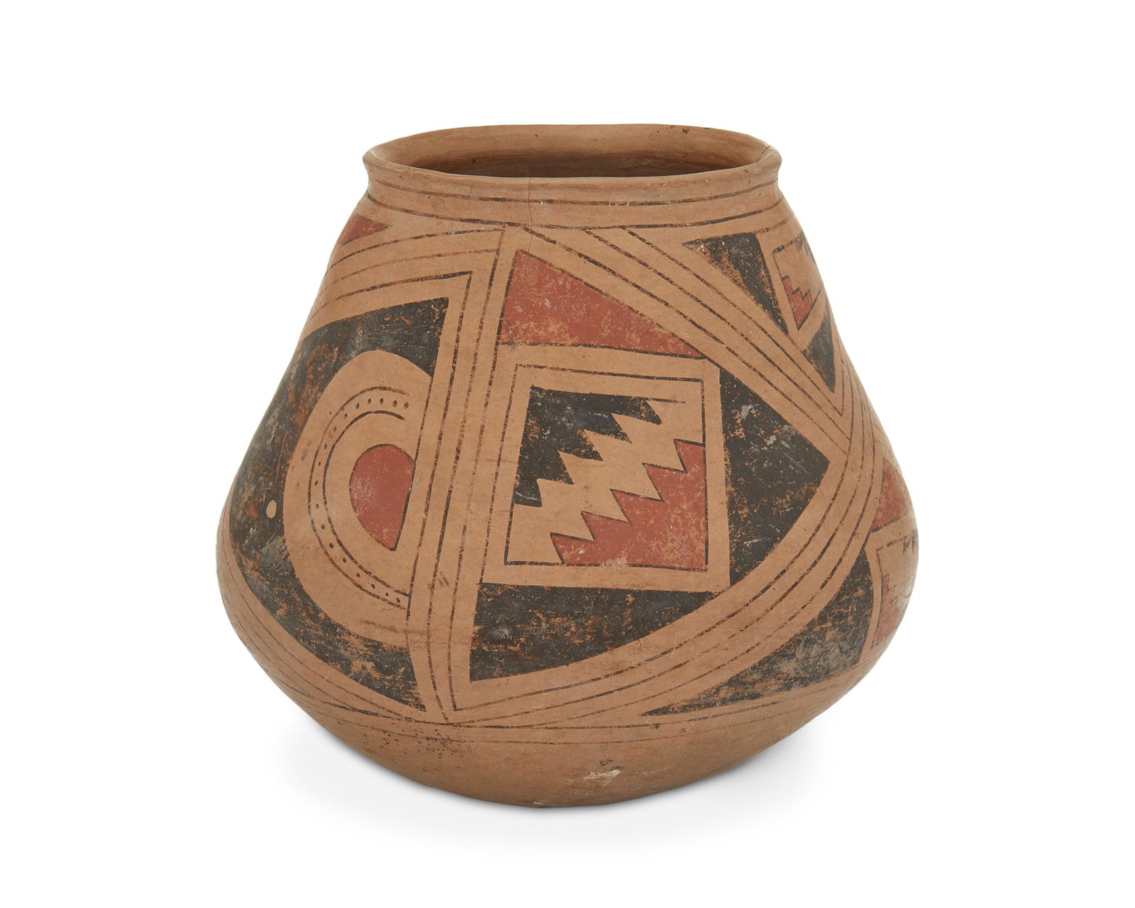 A Casa Grande polychrome pottery jar (1 of 4)