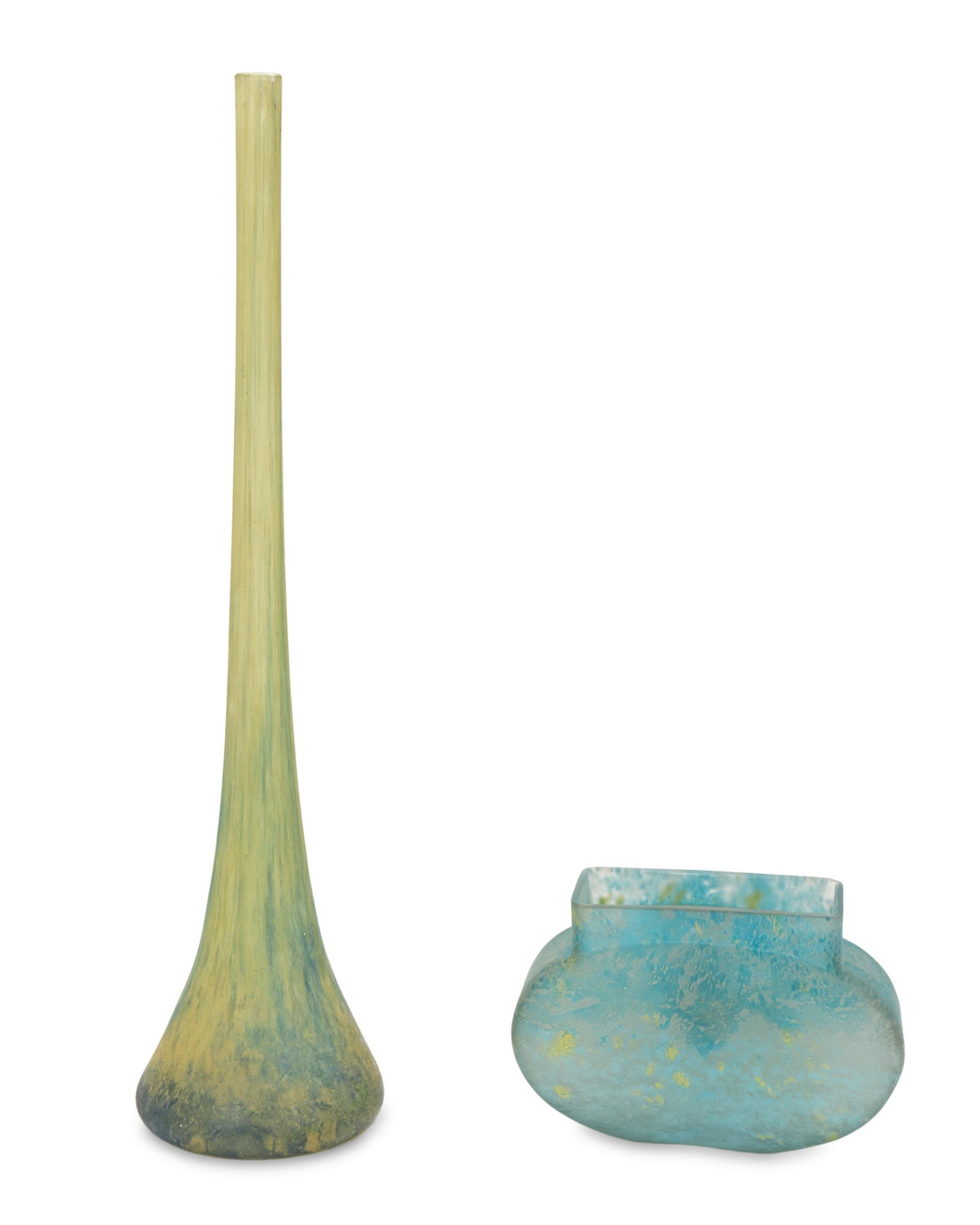 Two Daum mottled glass vases (1 of 5)