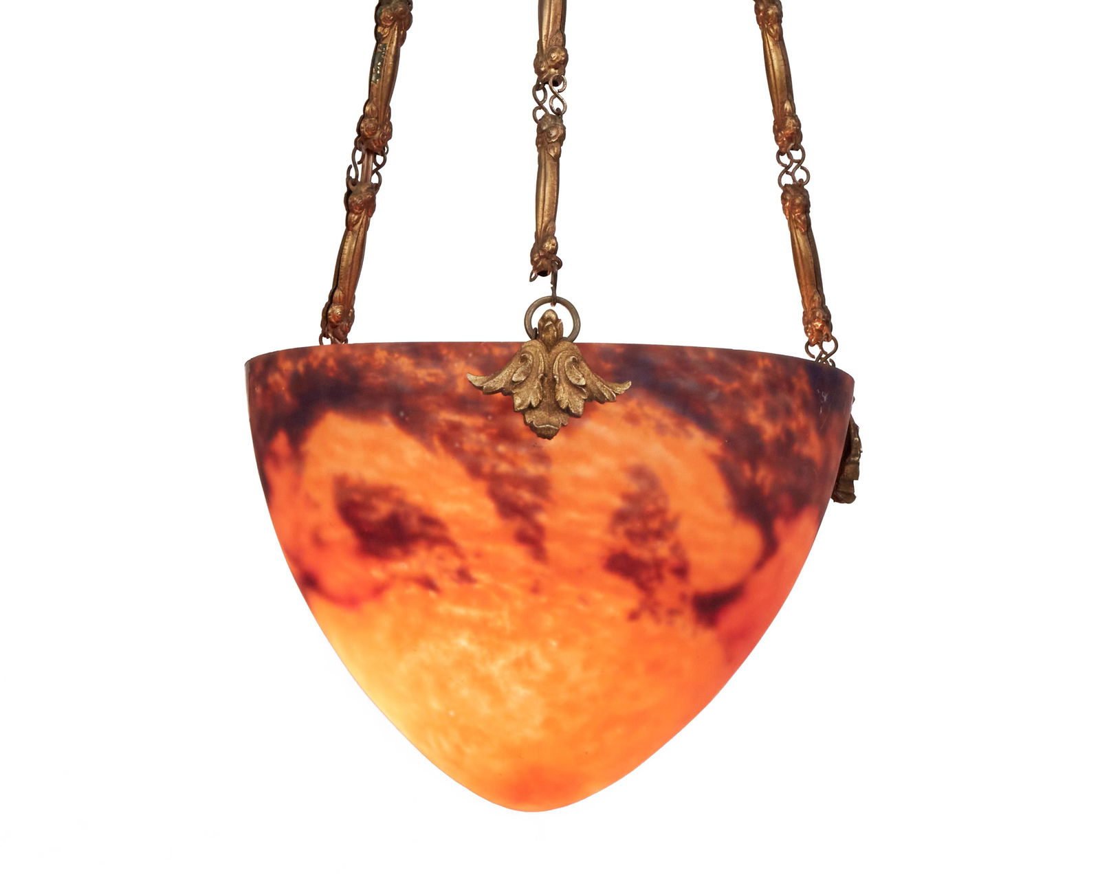 A Jean Noverdy art glass pendant chandelier (1 of 4)