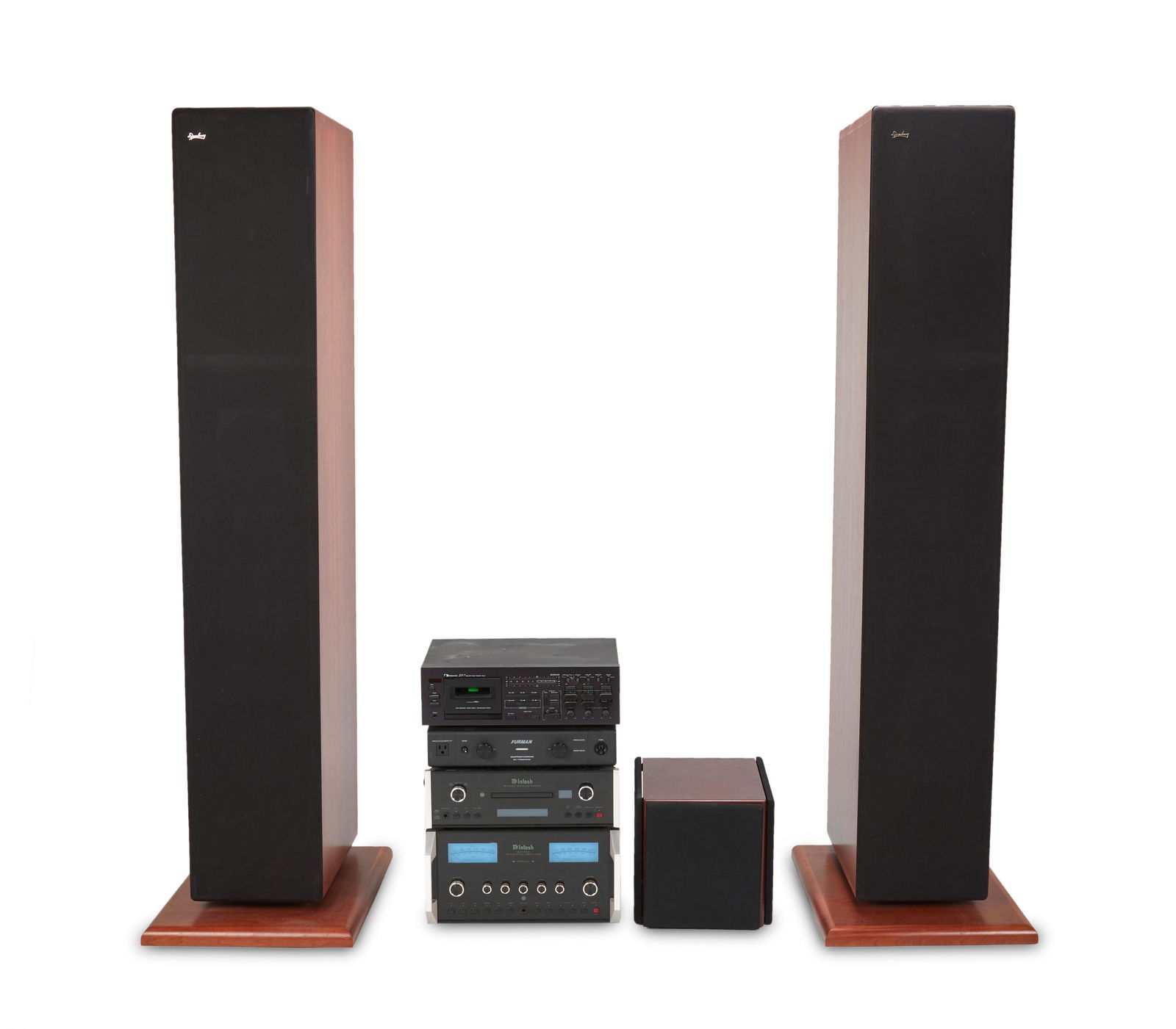 A multi-piece hi-fi sound system (1 of 10)