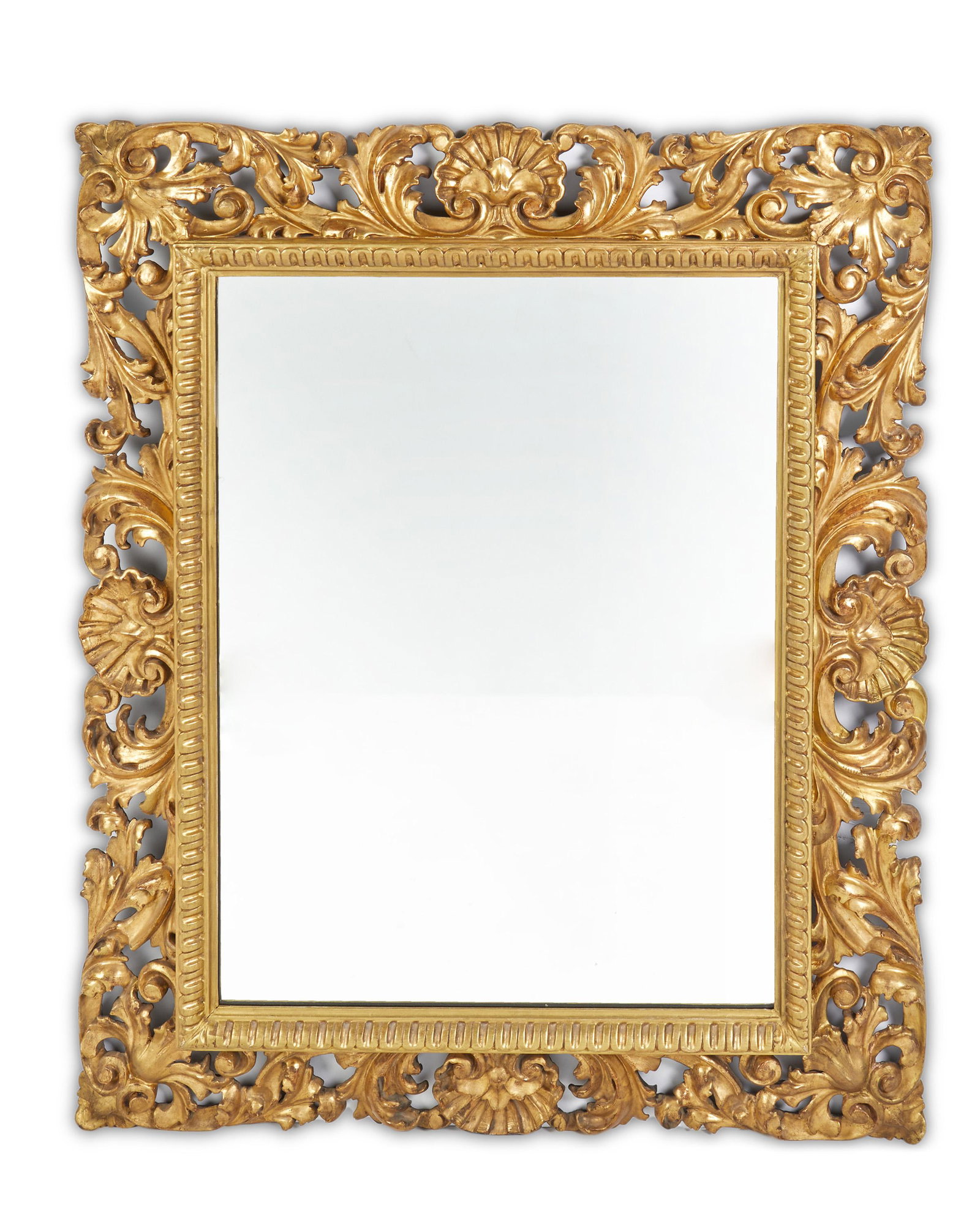 A Continental carved giltwood wall mirror (1 of 7)