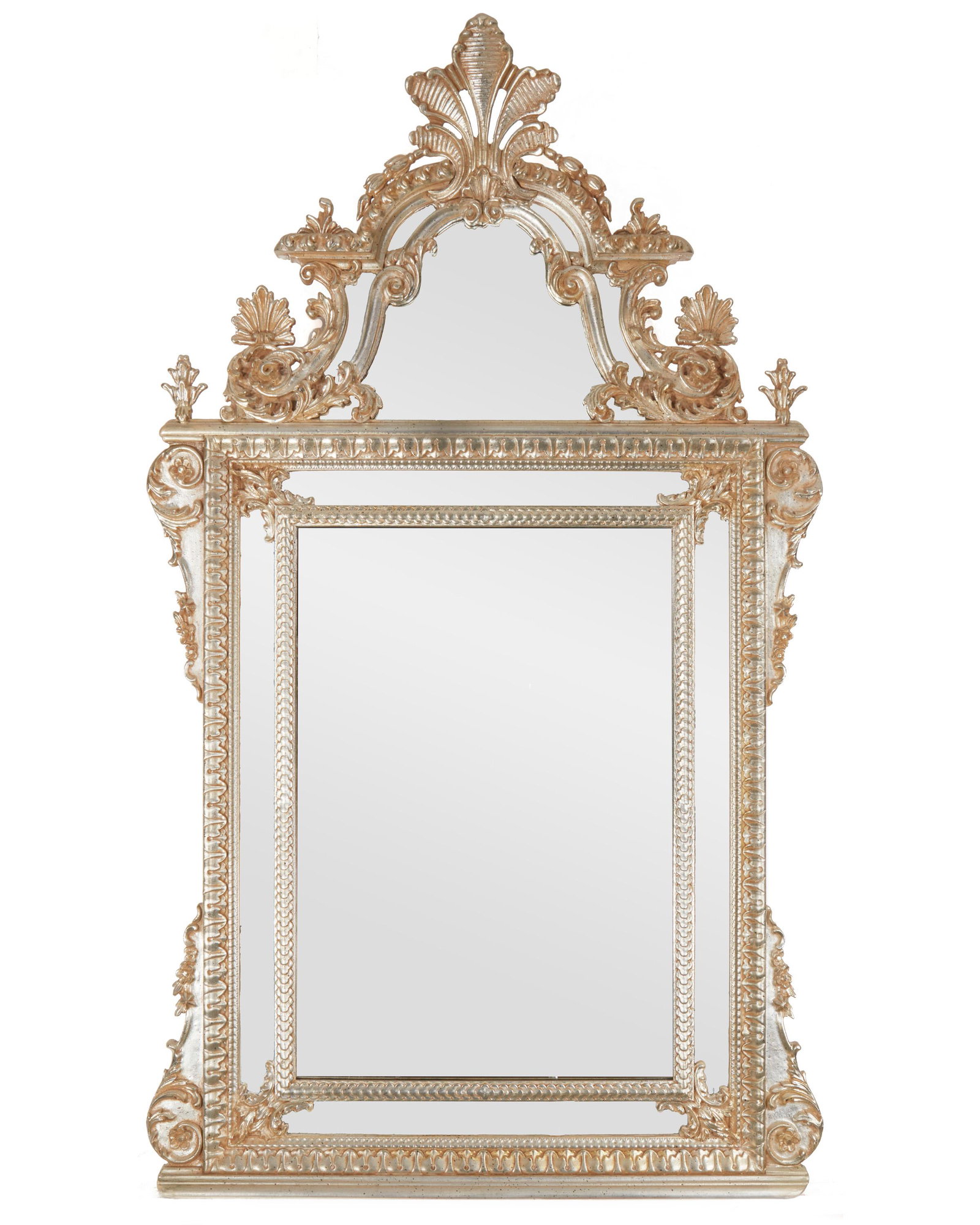 A La Barge Rococo-style carved wood wall mirror (1 of 3)