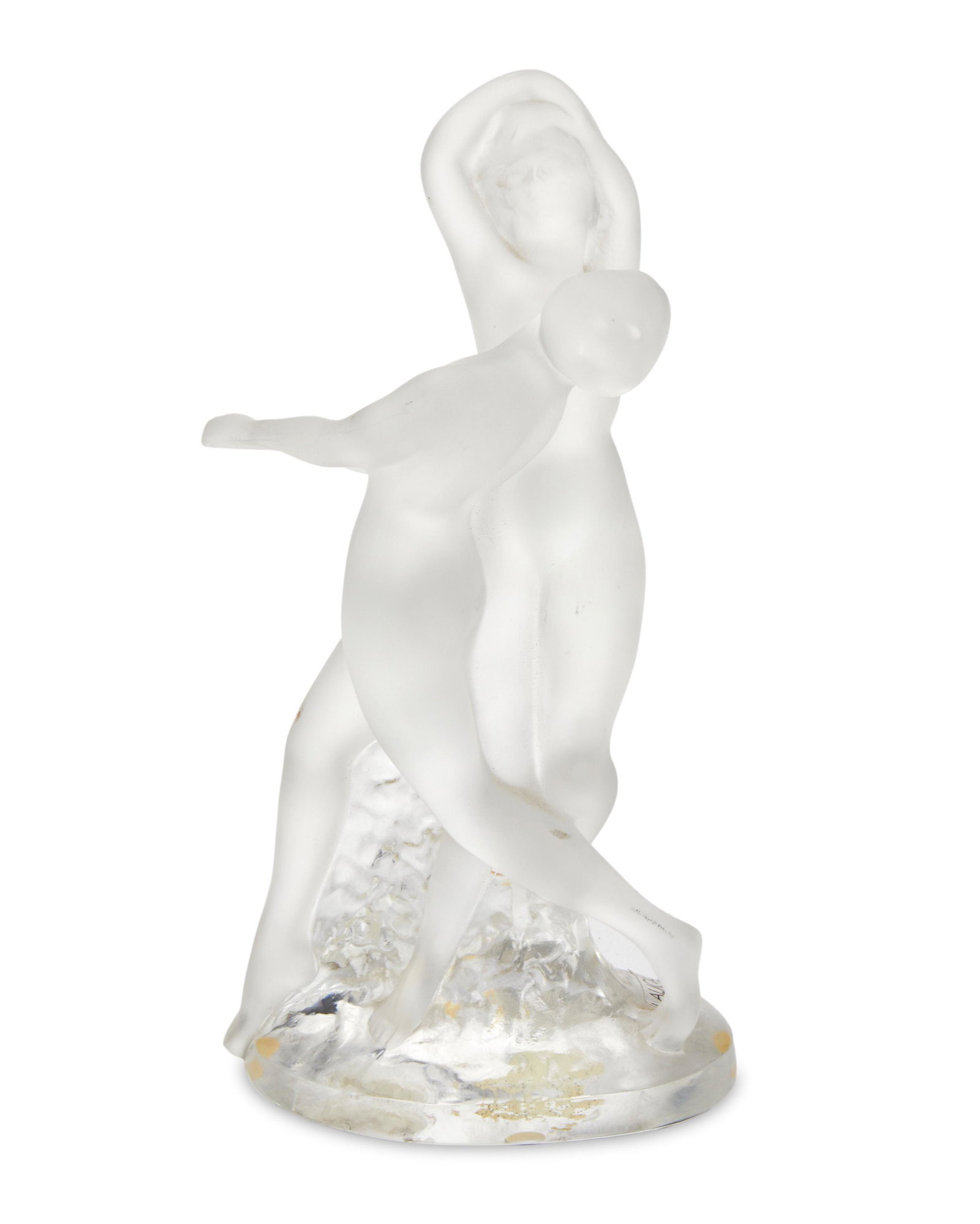 A Lalique "Deux Danseuses" crystal figural group (1 of 3)