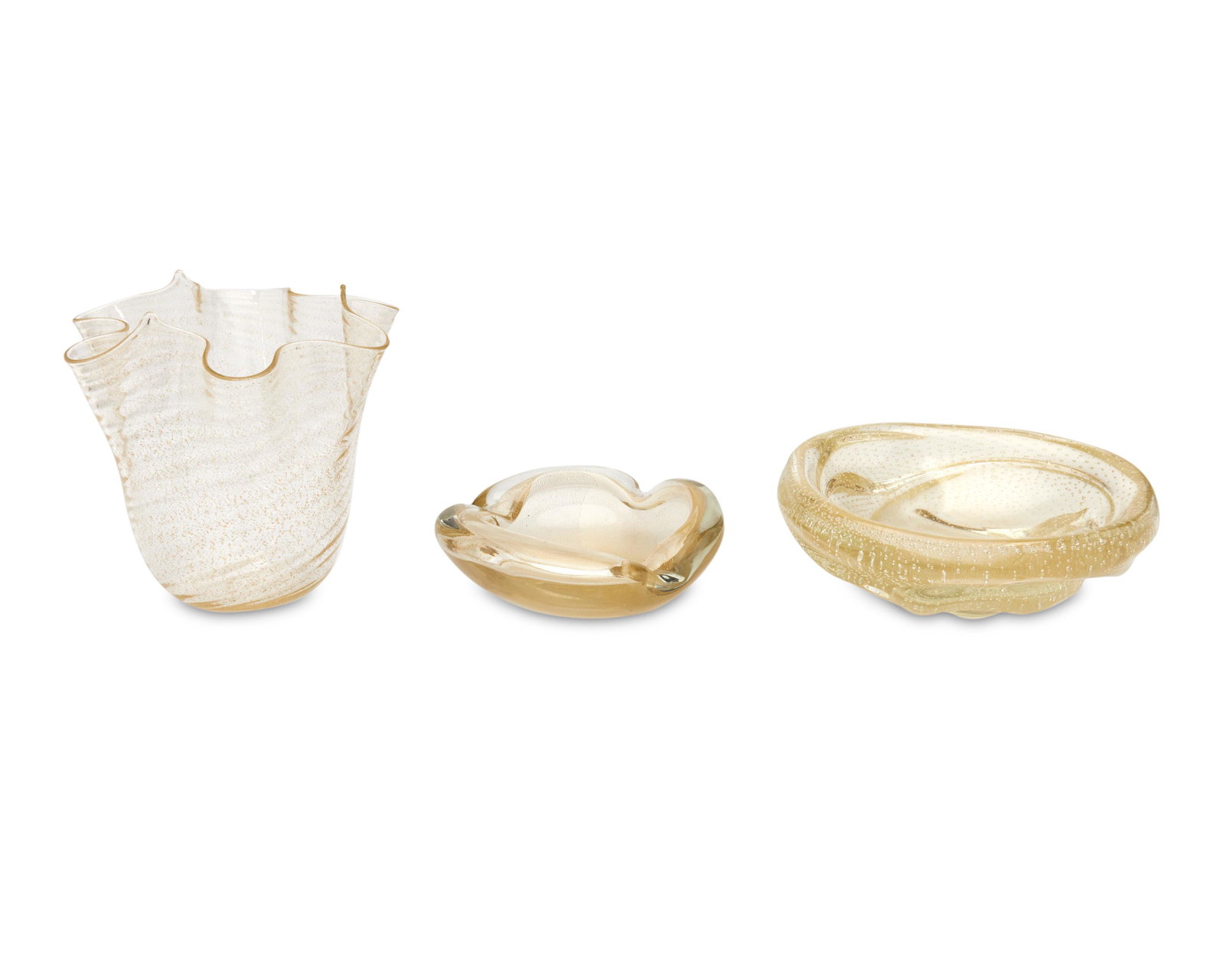 Three Venetian Murano glass items (1 of 4)