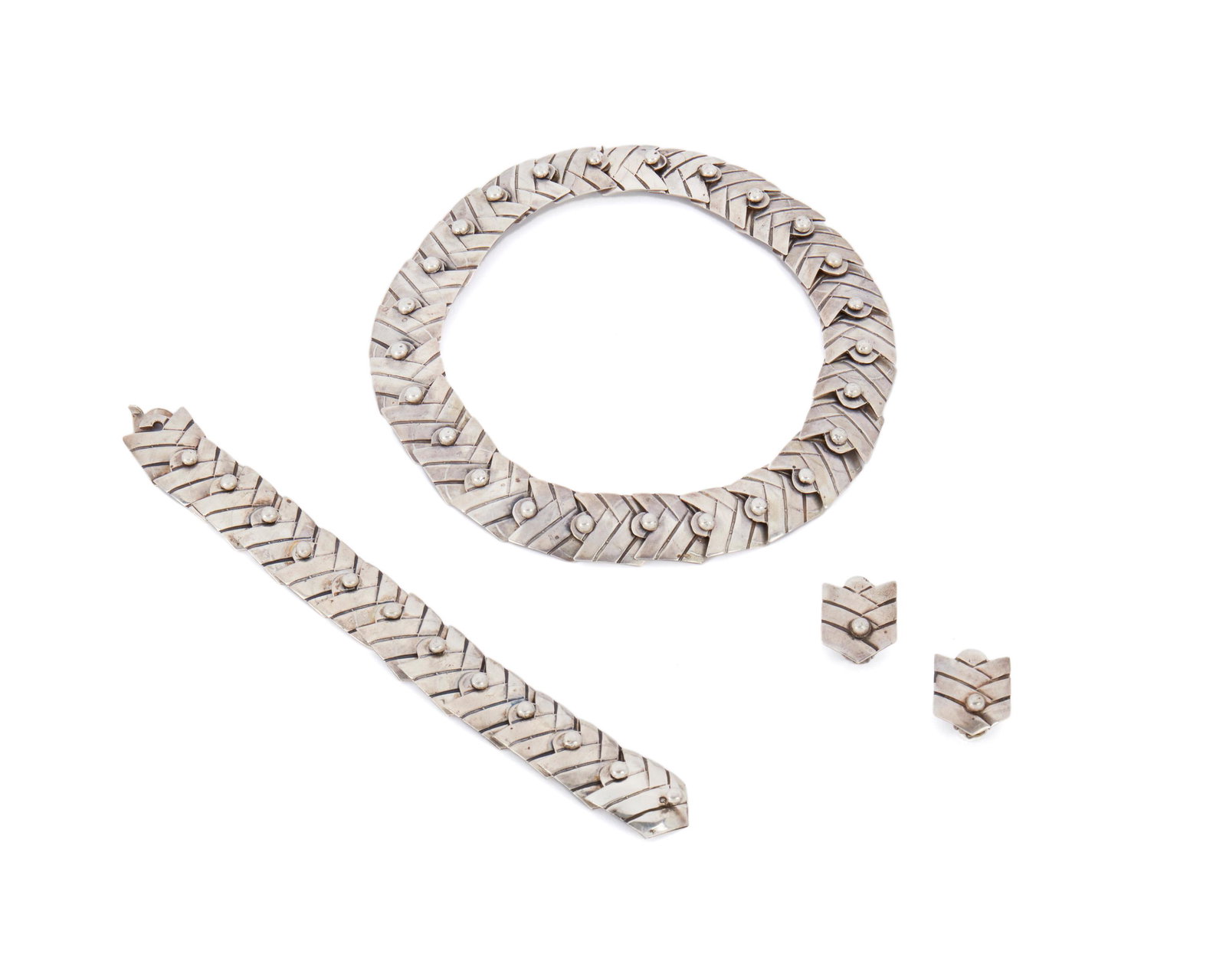 A suite of Los Castillo silver jewelry (1 of 2)