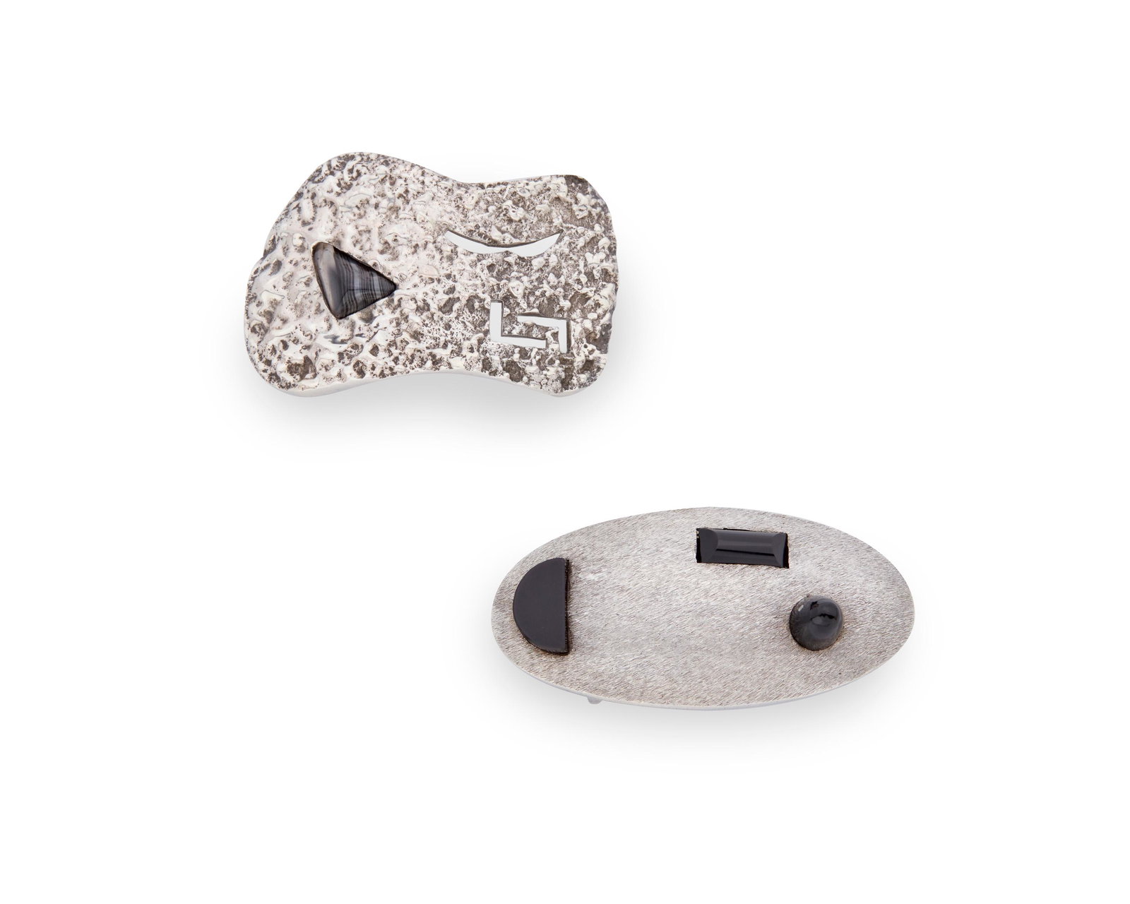 Two Antonio Pineda silver belt buckles (1 of 2)