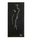 A Los Castillo sterling silver and lacquered wood wall