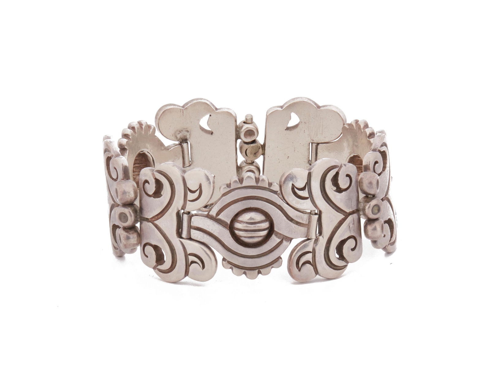 A Hector Aguilar silver bracelet (1 of 2)