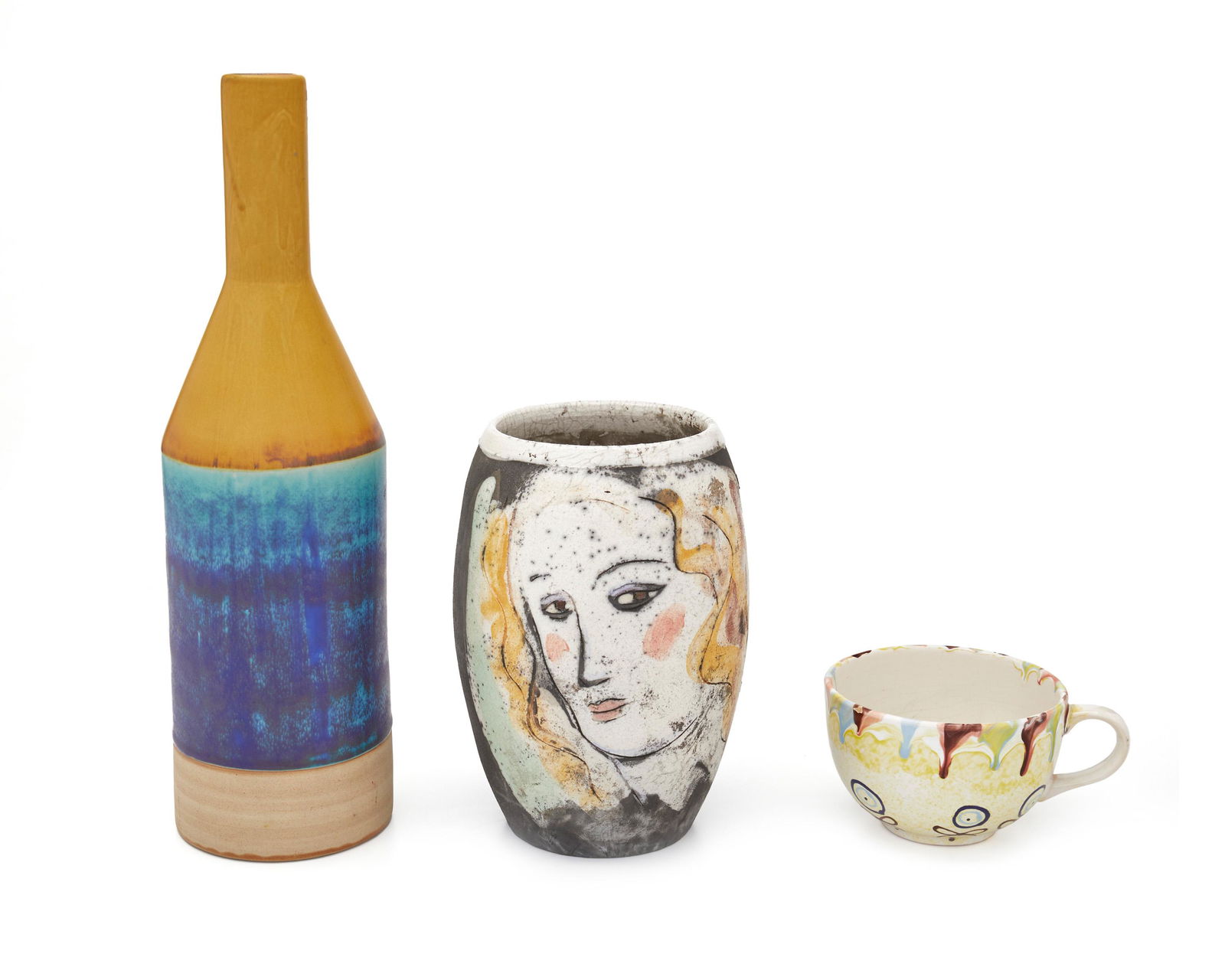 Three modern art pottery vessels (1 of 6)