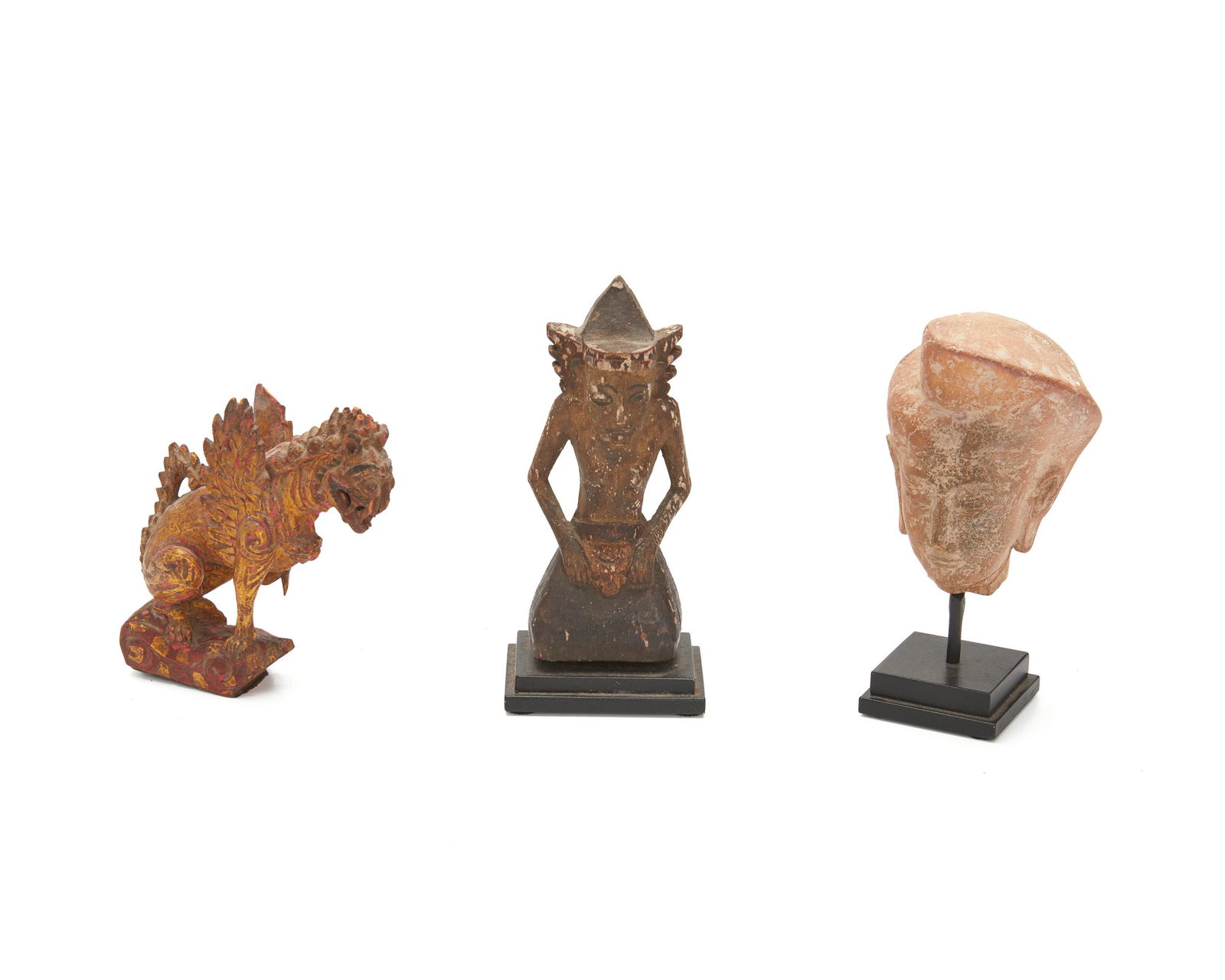 Three Indonesian figural sculptures (1 of 4)