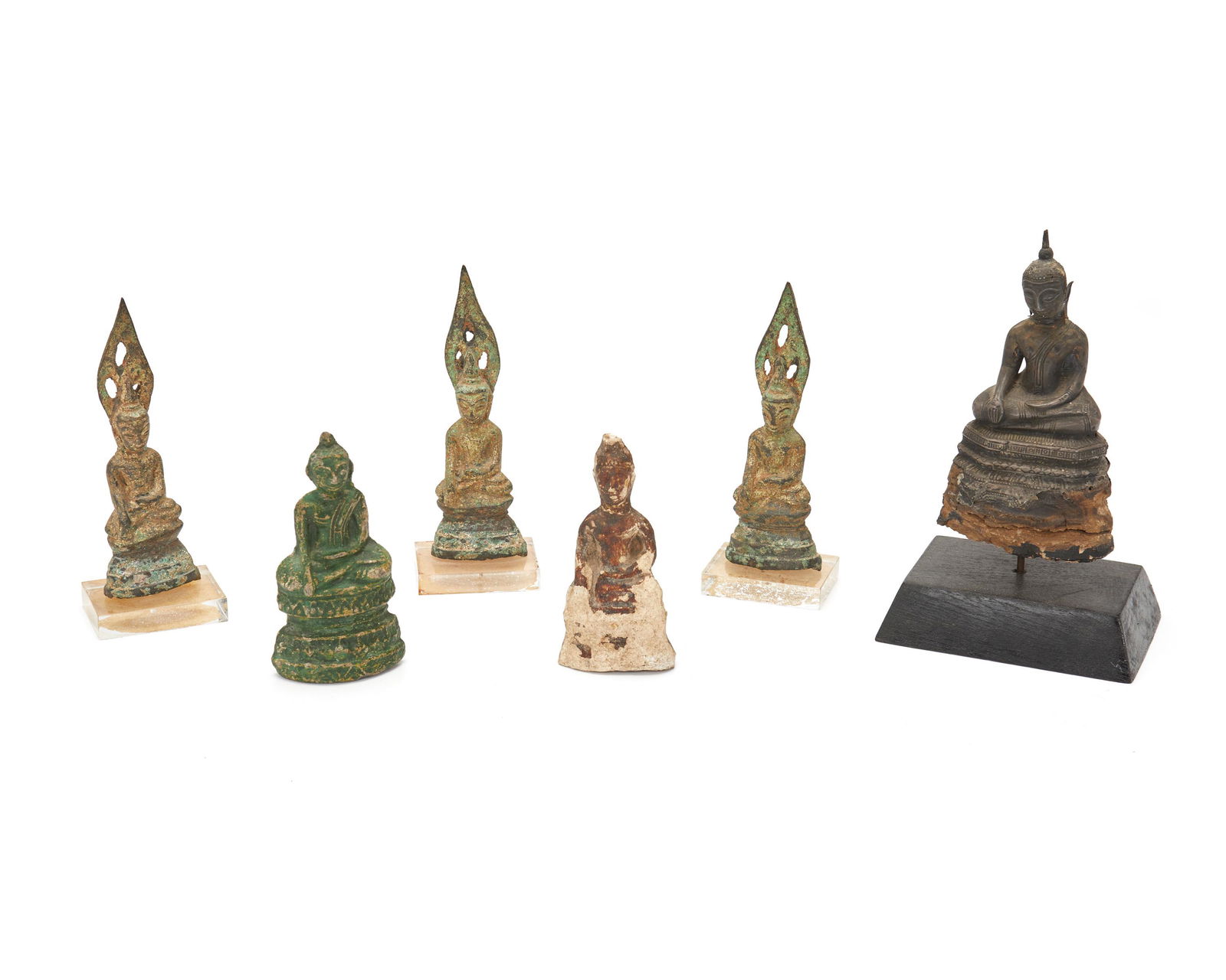 Six diminutive Buddha figures (1 of 5)