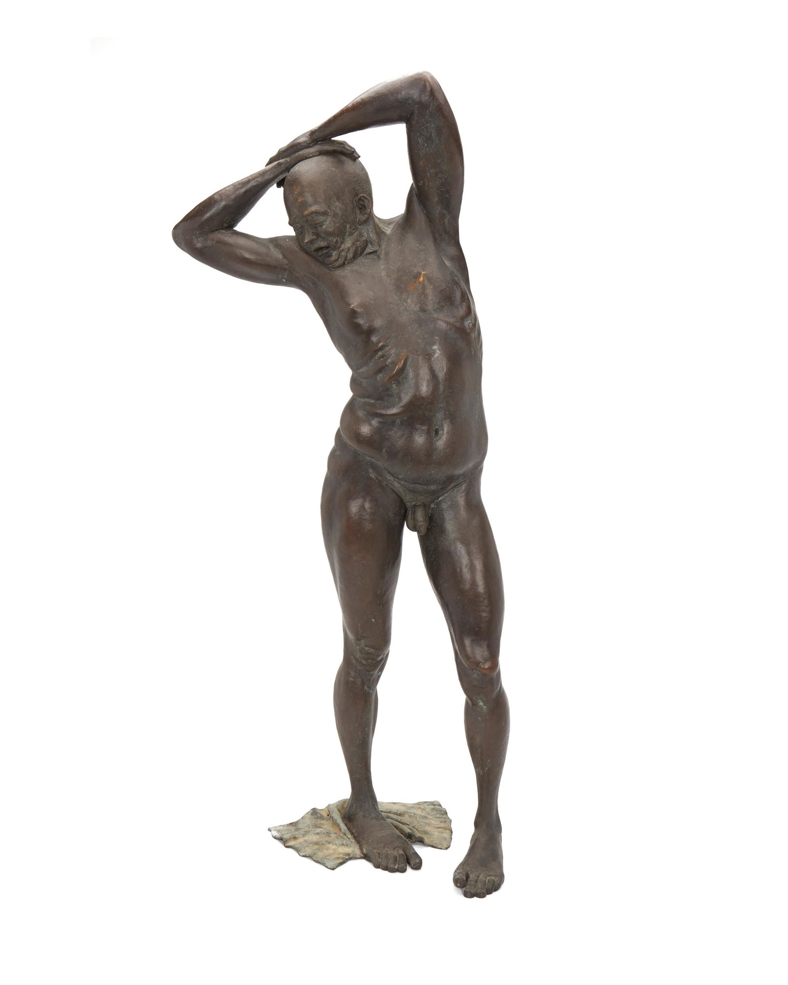 Louis Thiele Quaintance (20th/21st Century, American): Morning Stretch, 1984 Patinated bronze Signed and dated: Louis Quaintance / artist [prof] / 1984 27.5" H x 12.5" W x 7.75" D
