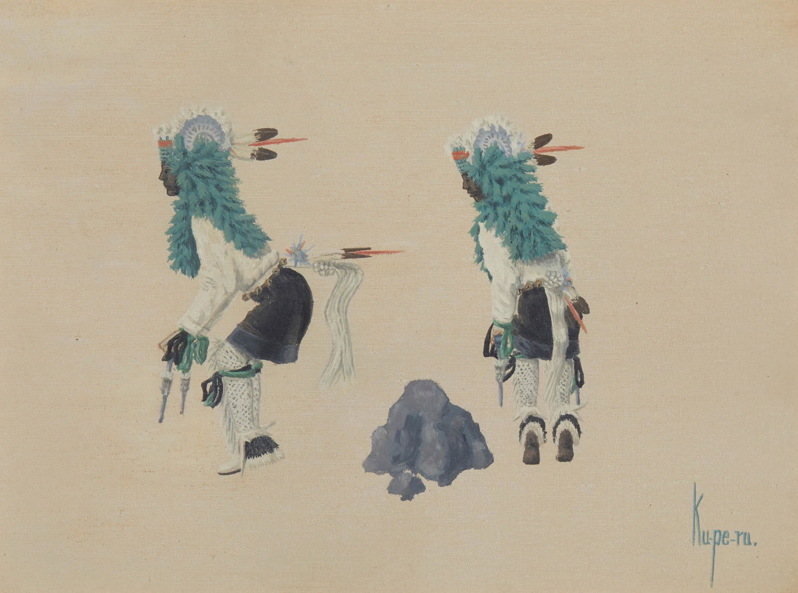 Theodore (Ku-pe-ru) Suina (b. 1918, New Mexico) (1 of 6)